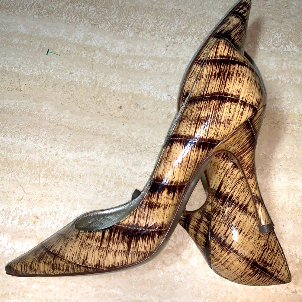 DOLCE & GABBANA eel stilettos heels, tan/brown. Did you hear? Eel's the deal! 38 - Picture 9 of 16